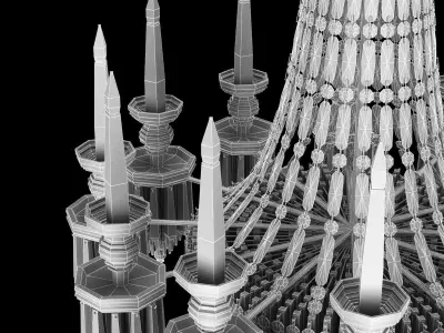 Regency Style Chandelier Made in England 3D model