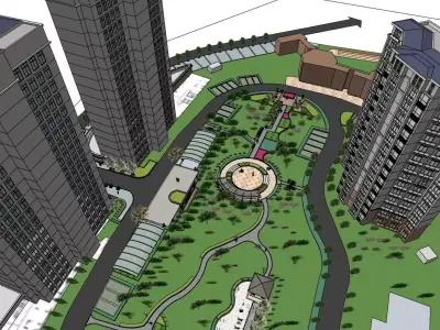 Landscape 3d park 3D model