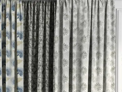 Curtain Set 50 3D model