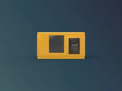 Industrial Generator Free low-poly 3D model