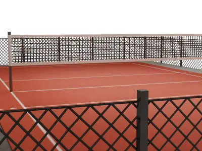 Volley Ball Court 3D model