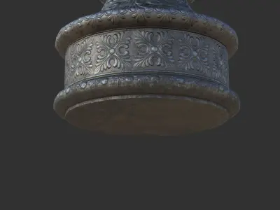 Street Lamp Low-poly 3D model