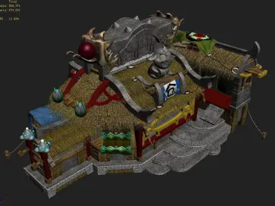 Game Gang Building - Advanced Warehouse 3D model