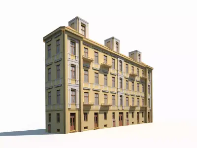 Apartment House 98 Low-poly 3D model
