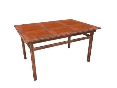 table Low-poly 3D model 10