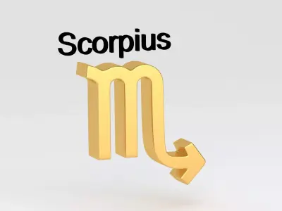Astrological Sign scorpius 3D model