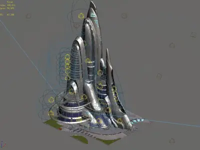 City State Building - Fleet Robot Factory 05 3D model