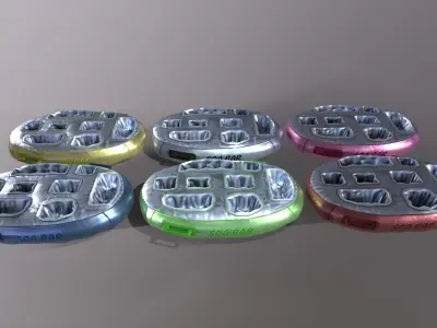 Floating Spa Bar for Pools and Jacuzzis  Low-poly 3D model