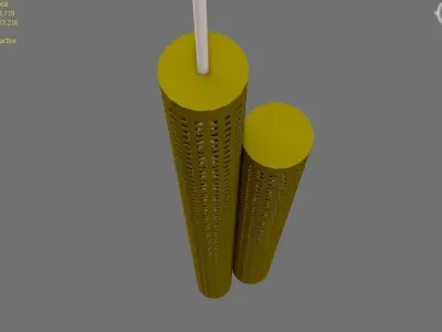 a corner chandelier 3D model