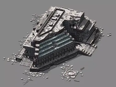 Different dimension - architecture - ruins 02 3D model