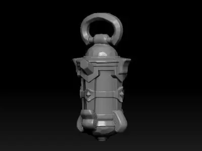 Stylized Medieval Fantasy Lamp 3D print model
