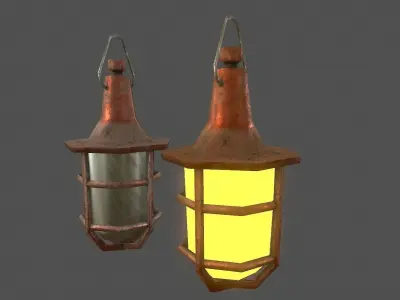Hanging Light - Game Ready Low-poly 3D model