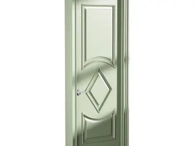 Modern entrance door 62 3D model