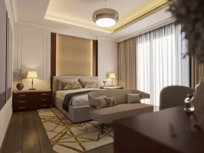 New Classic Bedroom 3D model