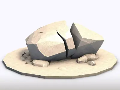 Low Poly Stones Vol4 3D model