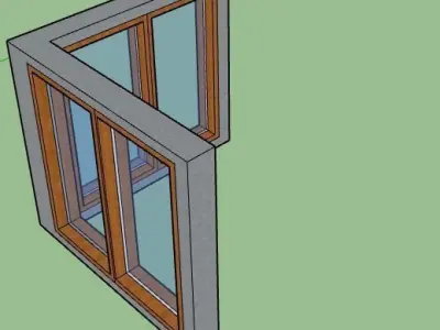 corner window 3D model