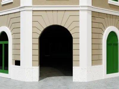 Colonial Building 3D model purchase