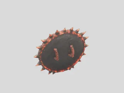 Close Range Shield Low-poly 3D model