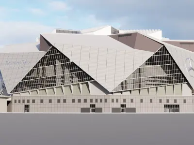 Mercedes benz Stadium 3D model