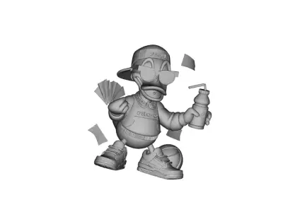 Money duck pendant street style pendant 3D print model