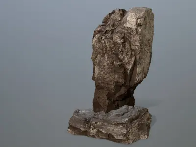 horus rock Low-poly 3D model