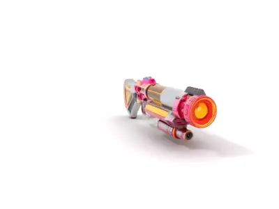 Vibrant Neon Blaster model pack Low-poly 3D model
