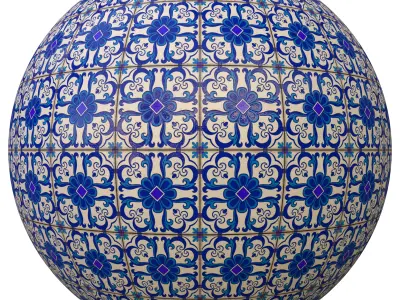 tile patterned 152-seamless-4k-pbr  3D model