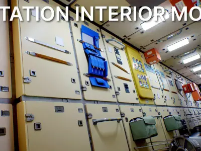 Space Station Interior Module 1 3D model