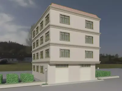 Apartment Building 3D model