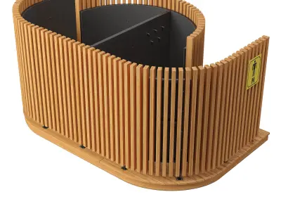 Beach changing room 3D model