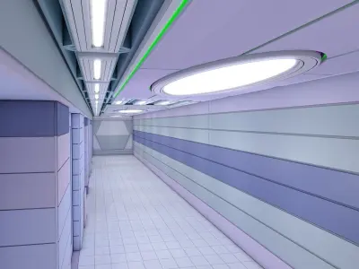 Sci Fi Corridor  3D model