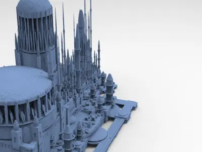 Sci Fi towers 11 models 3D model