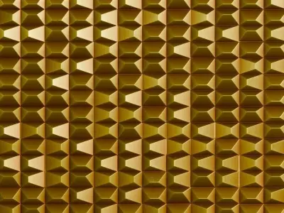 Golden Metal Pattern PBR Seamless Texture