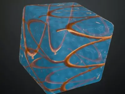 Fish Scale Glass Pattern Transparent PBR Seamless Texture