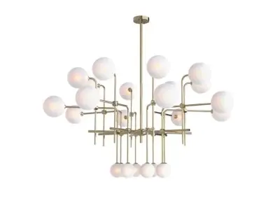 Polare  24 light  chandelier 3D model