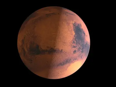 Mars 3D Model from nasa 3D model