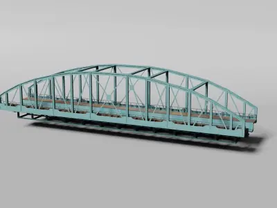 Arched railway bridge 3D model