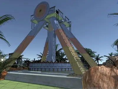 Attraction plate 3D model