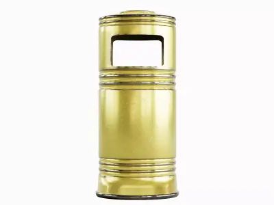Metal Street Trash Bin Pack