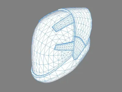 SciFi Helmet Base Mesh SCH4 3D model