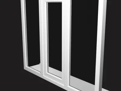 Plastic Window Low-poly 3D model