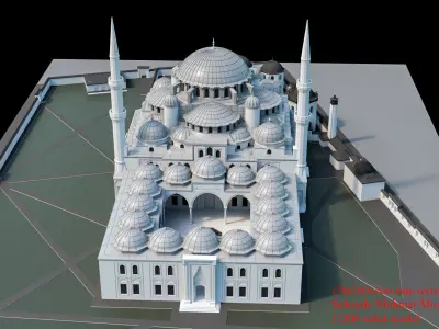 sehzade mehmet cami 3D print model