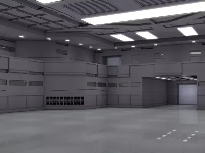 Sci Fi Interior Room 3D model get