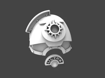 Ultramarine Reinforced Shoulderpads 3D print model