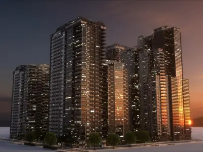 City Block Type B11 3D model