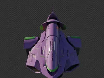 EVA-01 Low-poly 3D model