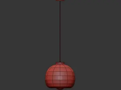 FOCUS glass pendant light - 3D model