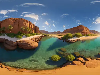 HDRI Desert Panoramas Low-poly 3D model