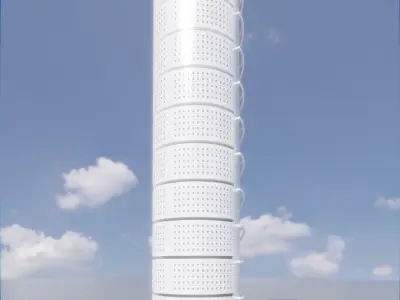 Parametric Building 1b14 3D model