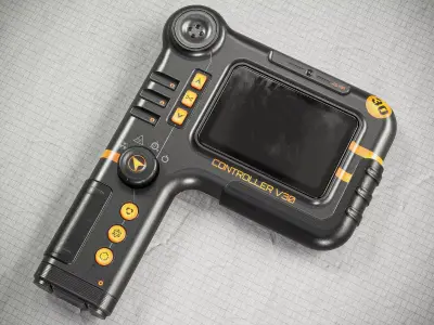 Sci-fi Controller V30 PBR Low-poly 3D model